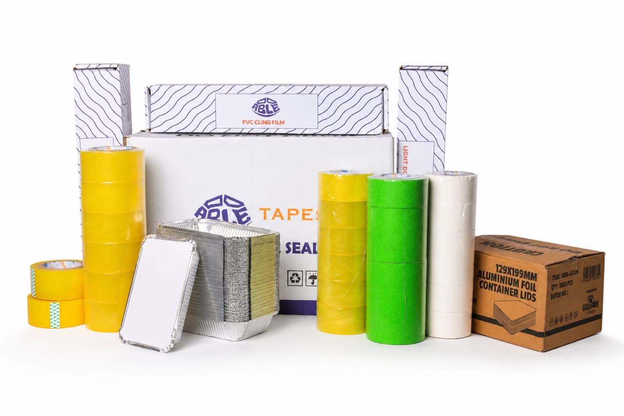 ABLE product range arranged for retail and wholesale supply